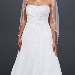 David's bridal wedding plus size wedding dress